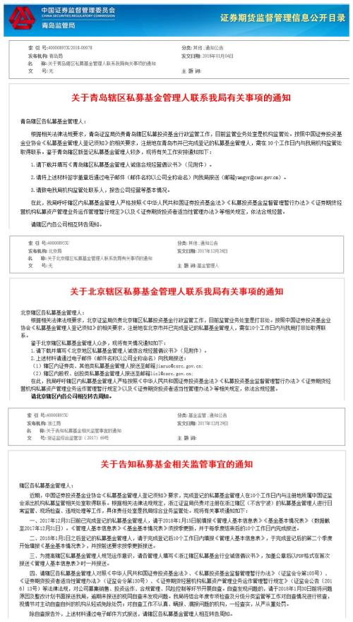 上万家私募注意了！京粤浙深证监局喊你10日内联系