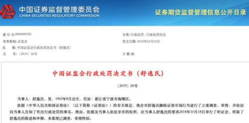 与徐翔齐名的敢死队大佬被罚4700万 上周刚打板中兴通讯