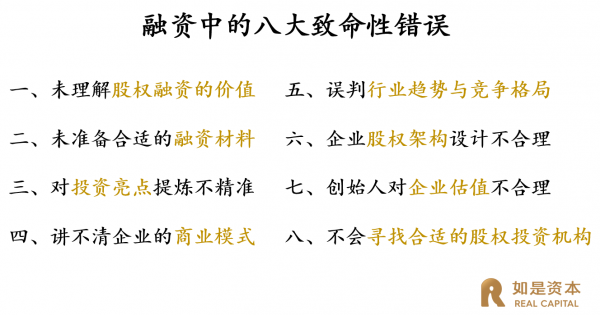 张奥平：企业股权融资中的八大致命性错误