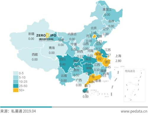 2019年Q1中国早期市场募资数量和金额创近三年新低