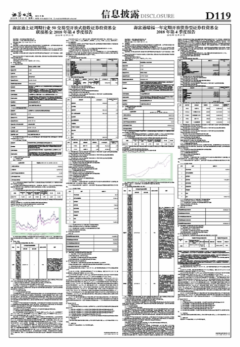 海富通上证周期行业50交易型开放式指数证券投资基金联接基金2018年第4季度报告