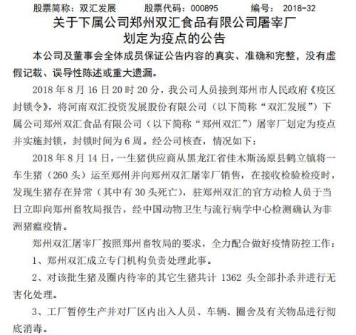 三全食品陷非洲猪瘟病毒 狂飙的猪肉、食品概念股承压