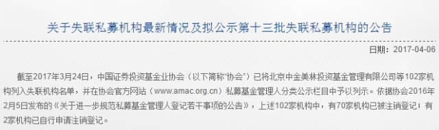 「私募研究·TOP100」又一批私募失联了 有家还和快鹿有关（附76家失联私募名单）