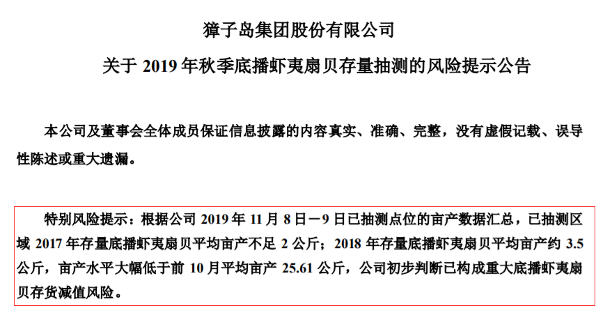 獐子岛扇贝又跑了，股价暴跌90%，4.39万股民被闷杀，公募已离场