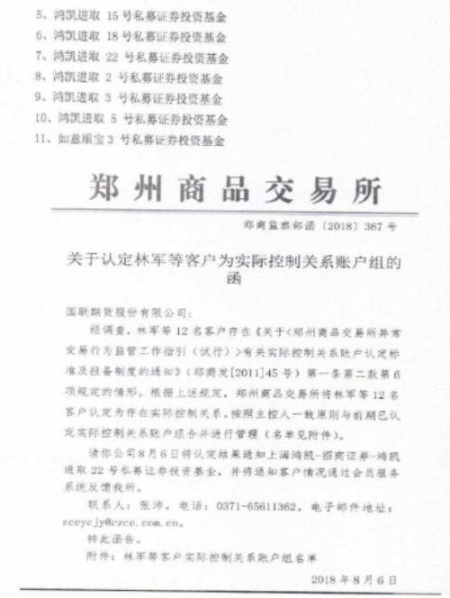 私募多账户做多苹果期货遭监管函 强制平仓致净值大跌