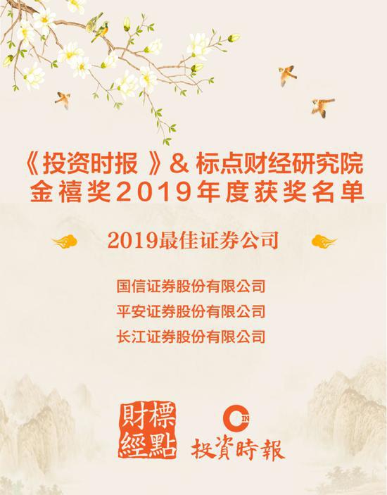 2019年度金禧奖名单出炉：22家公司获最具投资价值奖