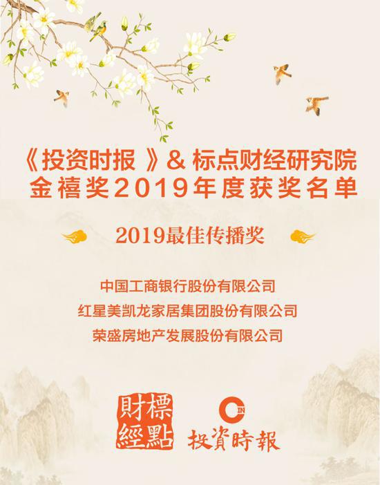 2019年度金禧奖名单出炉：22家公司获最具投资价值奖