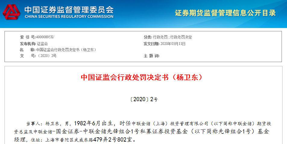 实控人“老鼠仓”被罚没超2666万！基金经理利益输送亏损超百万元 遭市场禁入