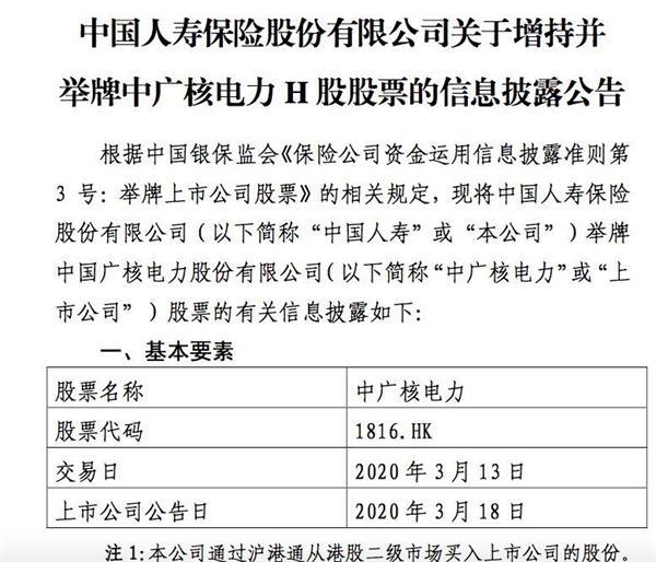 险资再度举牌！今年第六例 还是大险企举牌H股！频频瞄准H股原因何在？