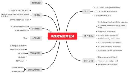 NAIC公布2019美国财险TOP25 市场集中度远低于中国