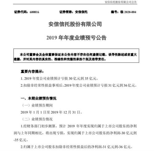 安信信托又出事！原总裁杨晓波终身取消银行业高管任职资格