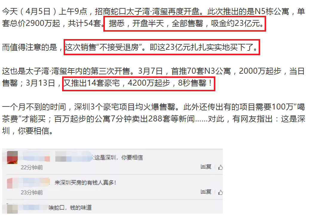 内幕!深圳豪宅秒光、上海排队抢房 都是策划出来的？