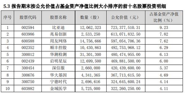 一季报重磅！傅鹏博、刘格菘、萧楠等八大明星基金经理重仓股曝光