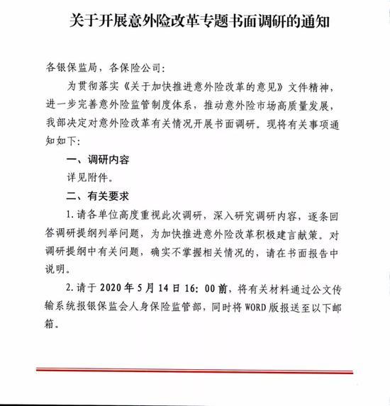 解决部分产品手续费畸高问题 银保监会推进意外险改革