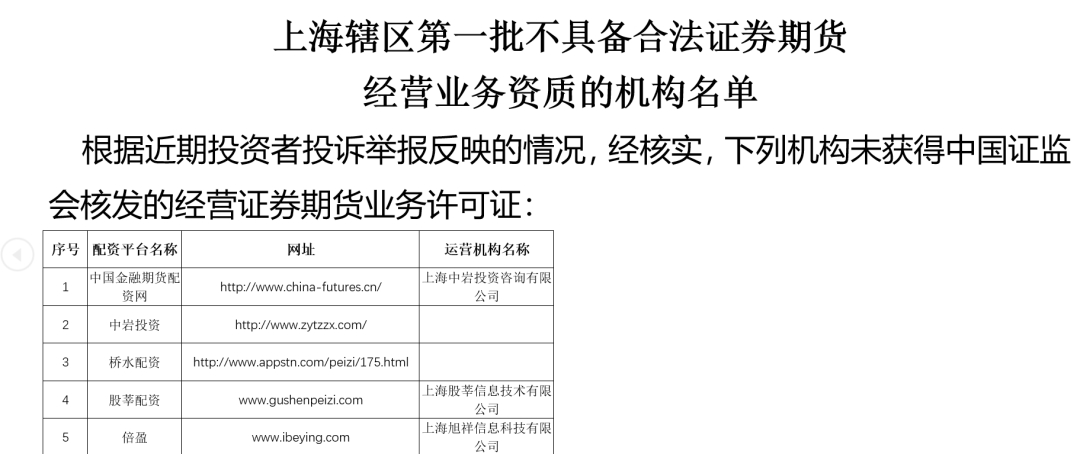 杠杆超过10倍 两天百家机构上黑名单！上海、广东等证监局警示场外配资风险