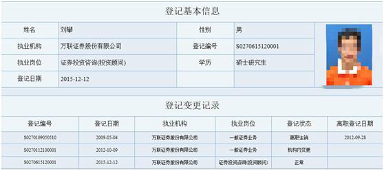 万联证券绍兴一营业部老总遭监管谈话 暗中持私募股权