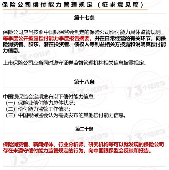 央行、银保监同时下发“偿付能力新规”征求意见：可以追回负有责任的高管薪酬！