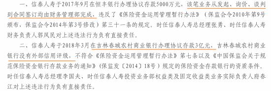 银保监会连开两张罚单：一家财务报告虚假 一家财务部越过投资部投资