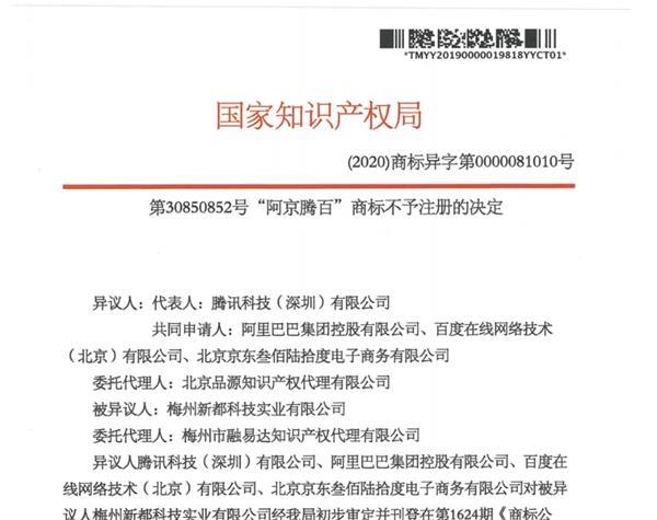 这个商标只有4个字 但阿里、腾讯、百度、京东都不干了！