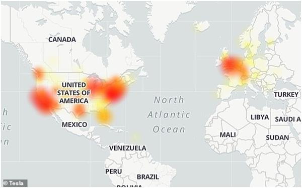 一天跌去2700亿！特斯拉系统遭遇全球性宕机！