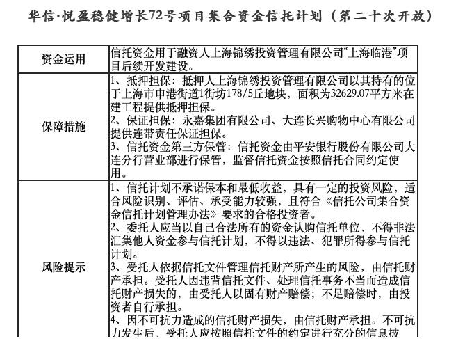 华信信托拟募12亿规模房产信托兑付延期，曾因信托贷款资金使用问题被银保监局处罚