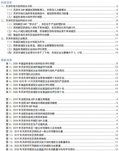 2020年天津市地方政府与城投平台专题分析报告