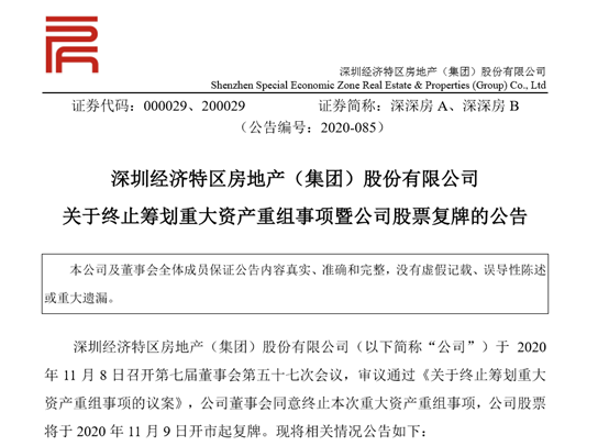 重磅！恒大终止借壳深深房，7万股东苦熬4年终迎复牌，千亿战投资金已谈妥