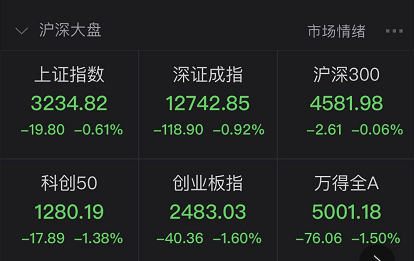 创业板低价股大跌15%，超50只20%跌停 外资尾盘加大扫货